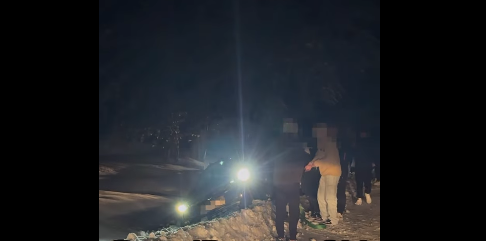 Εκτροπή οχήματος σε χιονισμένο δρόμο στο Τρόοδος – Βίντεο από το σημείο