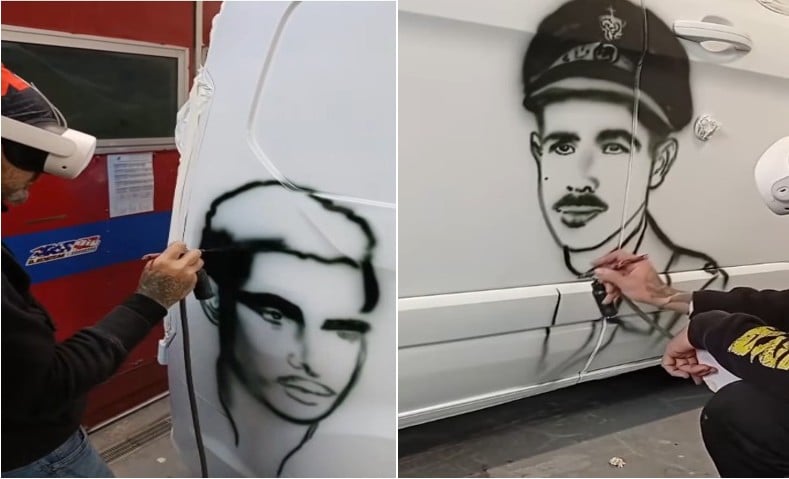 Όταν η τέχνη του Airbrushing τιμά τους ήρωες Αυξεντίου-Παλλικαρίδη (ΒΙΝΤΕΟ)