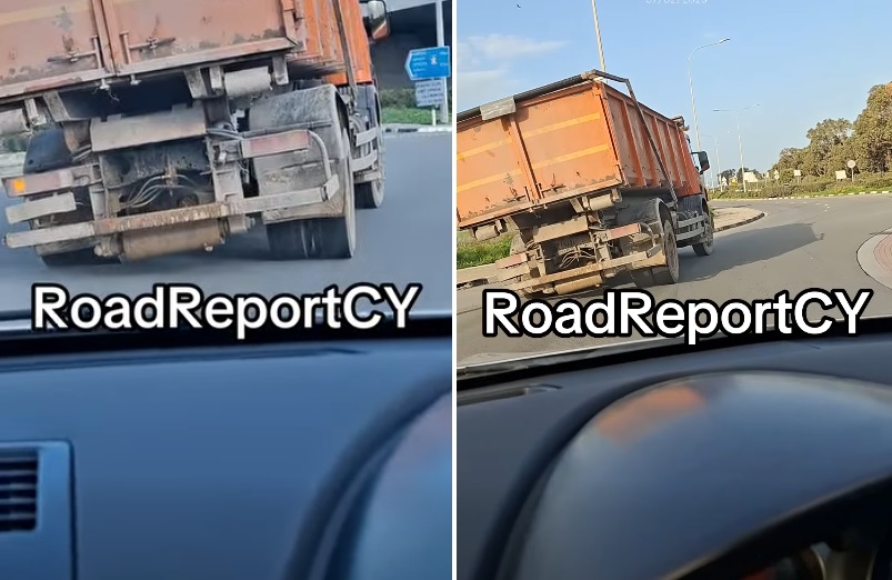 Επικίνδυνη κούρσα βαρέος οχήματος στη Λάρνακα – Αγνόησε κάθε κανόνα (ΒΙΝΤΕΟ)