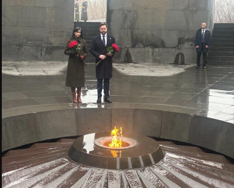 US VP Visits Armenian Genocide Memorial Amidst New Trade Route Push