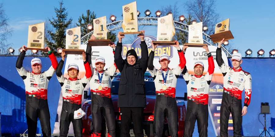 Χωρίς αντίπαλο η ομάδα της Toyota Gazoo Racing στο Ράλι Σουηδίας