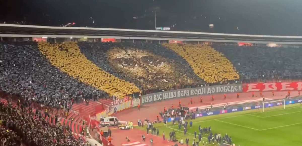 Red Star Belgrade Fans' Choreography Captivates Audiences (VIDEO)