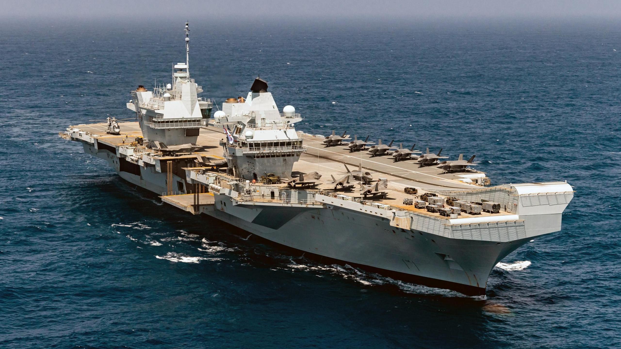 UK Prepares Aircraft Carrier for Potential Middle East Deployment