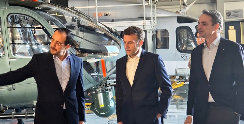 Cyprus Receives Support and Message of European Solidarity from Macron-Mitsotakis