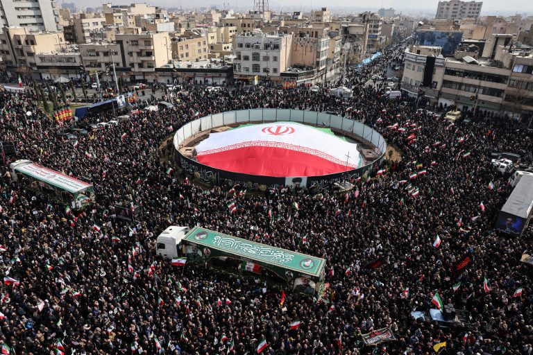 Iran: Large Crowds Attend Funerals for Military Personnel Killed in Strikes