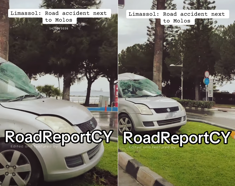 Μόλος Λεμεσού: Όχημα προσέκρουσε σε δέντρο –Για νοσηλεία 21χρονος οδηγός (vid)