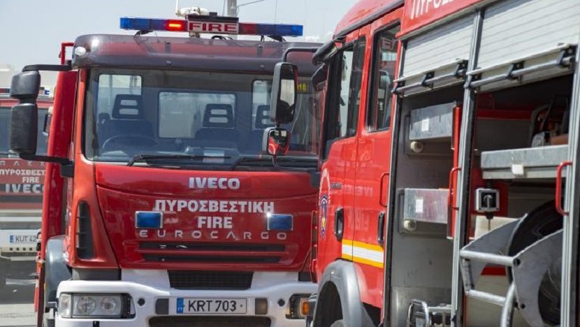 Fire in Abandoned House in Larnaca