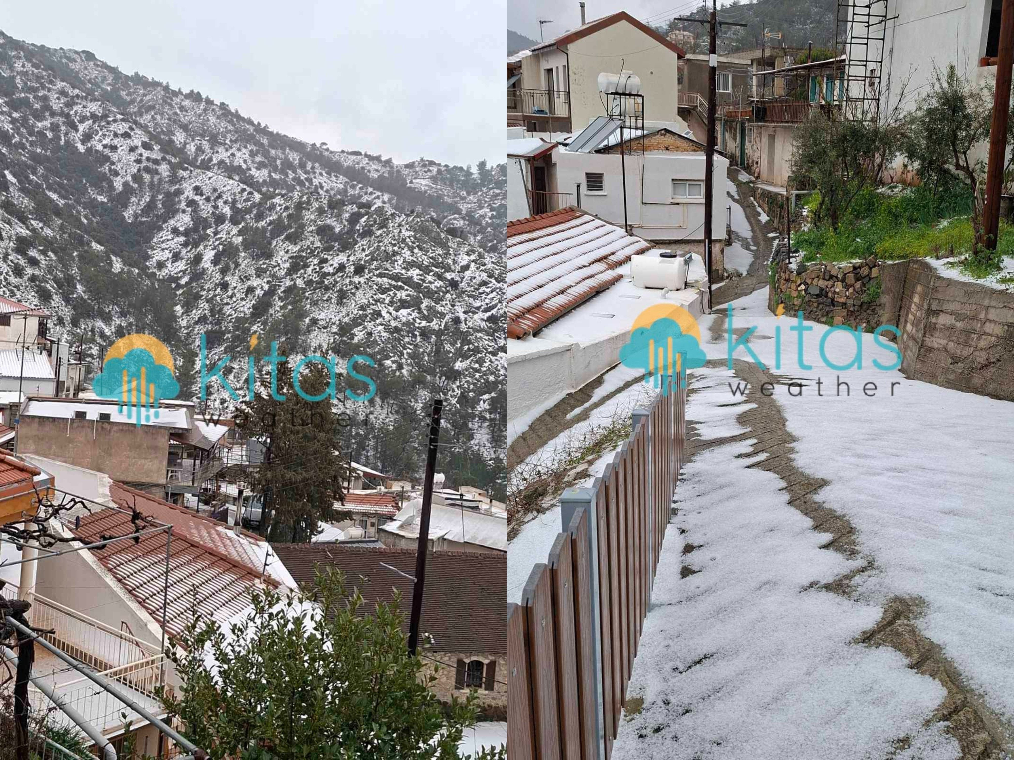 Στα «λευκά» η Κύπρος λόγω χαλαζόπτωσης εν μέσω Κίτρινης Προειδοποίησης (VID)