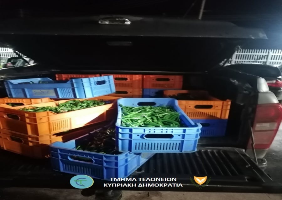 30-Year-Old T/C Caught with 100kg of Peppers in Agios Sozomenos
