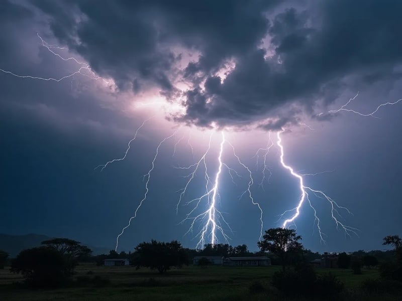 Νέα κίτρινη προειδοποίηση για ισχυρές καταιγίδες και χαλάζι