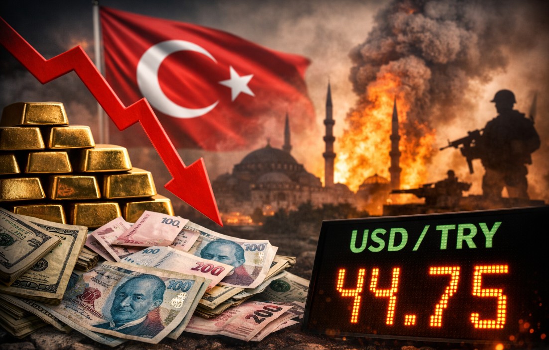 Ο πόλεμος στο Ιράν «καίει»  την τουρκική λίρα – Σενάρια για πωλήσεις χρυσού