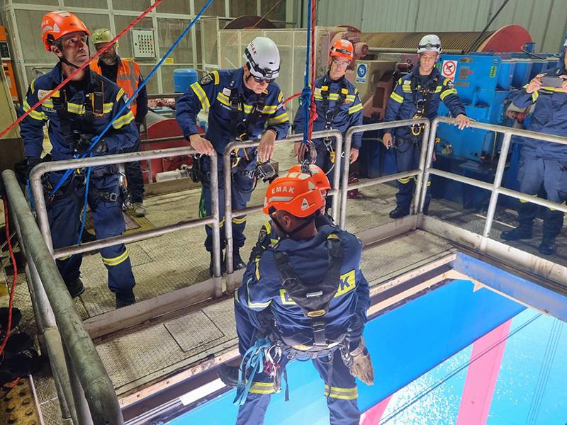 Λιμάνι Λεμεσού: Επιτυχημένη άσκηση διάσωσης στο τερματικό εμπορευματοκιβωτίων