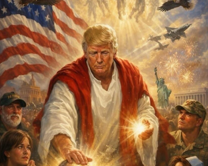 Ο Τραμπ διέγραψε τη φωτογραφία που απεικονίζεται ως ένας άλλος Ιησούς (ΦΩΤΟ)