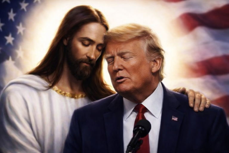 &Omicron; &Tau;&rho;&alpha;&mu;&pi; &alpha;&nu;έ&beta;&alpha;&sigma;&epsilon; &phi;&omega;&tau;&omicron;&gamma;&rho;&alpha;&phi;ί&alpha; AI &mu;&epsilon; &tau;&omicron;&nu; &Iota;&eta;&sigma;&omicron;ύ &sigma;&tau;&alpha; &mu;έ&sigma;&alpha; &kappa;&omicron;&iota;&nu;&omega;&nu;&iota;&kappa;ή&sigmaf; &delta;&iota;&kappa;&tau;ύ&omega;&sigma;&eta;&sigmaf;