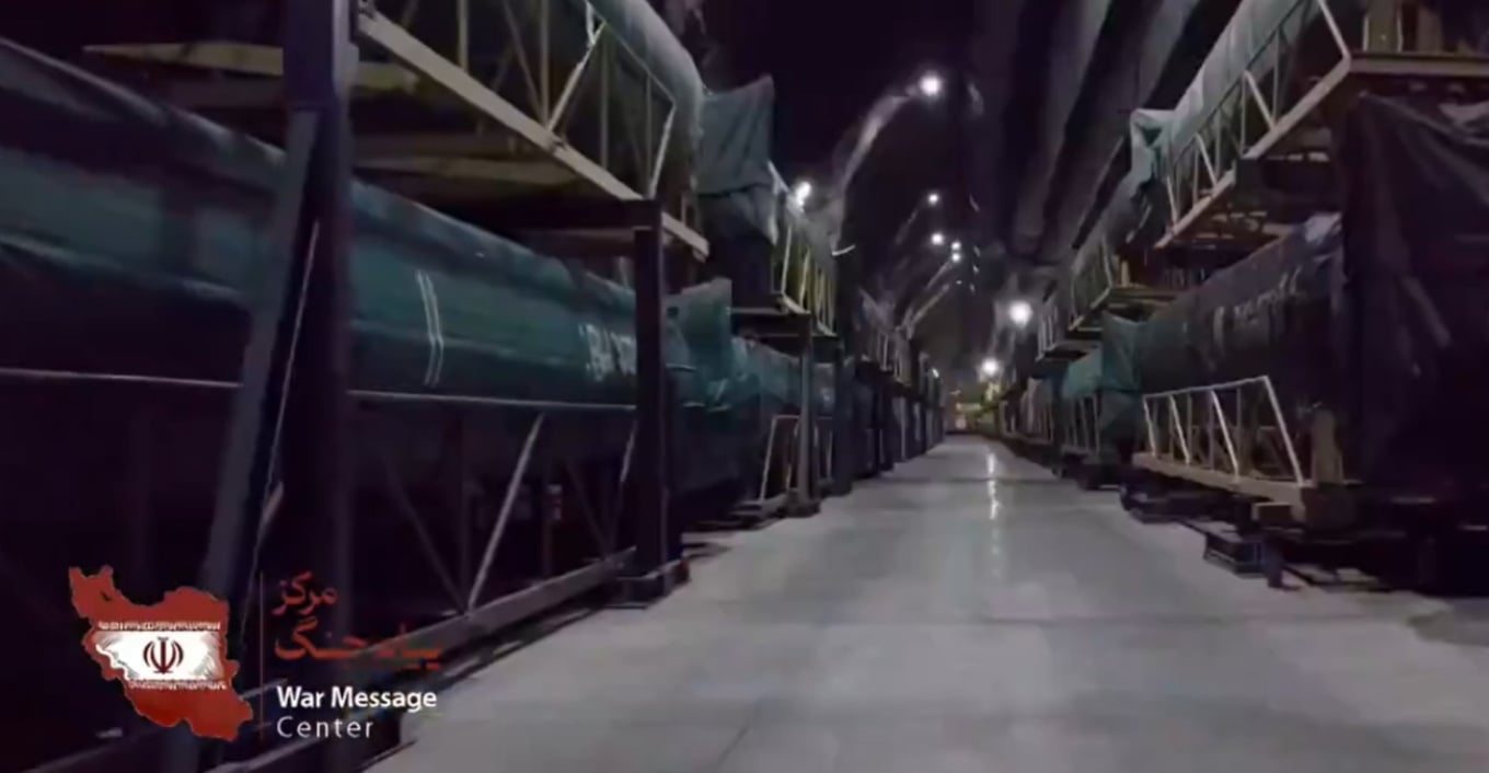 Το Ιράν δημοσίευσε βίντεο από υπόγειες πυραυλικές εγκαταστάσεις