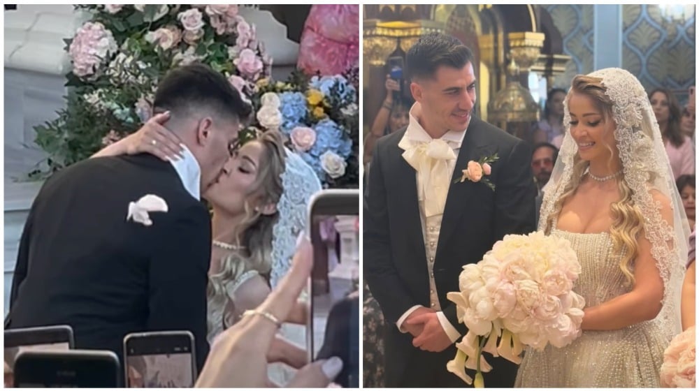 Just married: &Omicron; &Phi;&epsilon;&iota;&delta;ί&alpha;&sigmaf; &kappa;&alpha;&iota; &eta; &Sigma;&tau;&upsilon;&lambda;&iota;ά&nu;&alpha; &alpha;&nu;έ&beta;&eta;&kappa;&alpha;&nu; &tau;&alpha; &sigma;&kappa;&alpha;&lambda;&iota;ά &tau;&eta;&sigmaf; &epsilon;&kappa;&kappa;&lambda;&eta;&sigma;ί&alpha;&sigmaf; (VID)