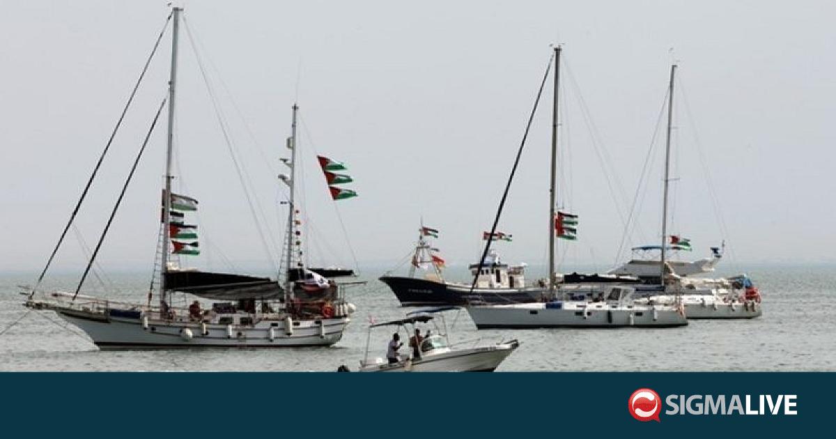 &Gamma;ά&zeta;&alpha;: &Eta; &kappa;&upsilon;&beta;έ&rho;&nu;&eta;&sigma;&eta; &tau;&omega;&nu; &Eta;&Pi;&Alpha; &laquo;&kappa;&alpha;&tau;&alpha;&delta;&iota;&kappa;ά&zeta;&epsilon;&iota;&raquo; &tau;&omicron;&nu; Global Sumud Flotilla