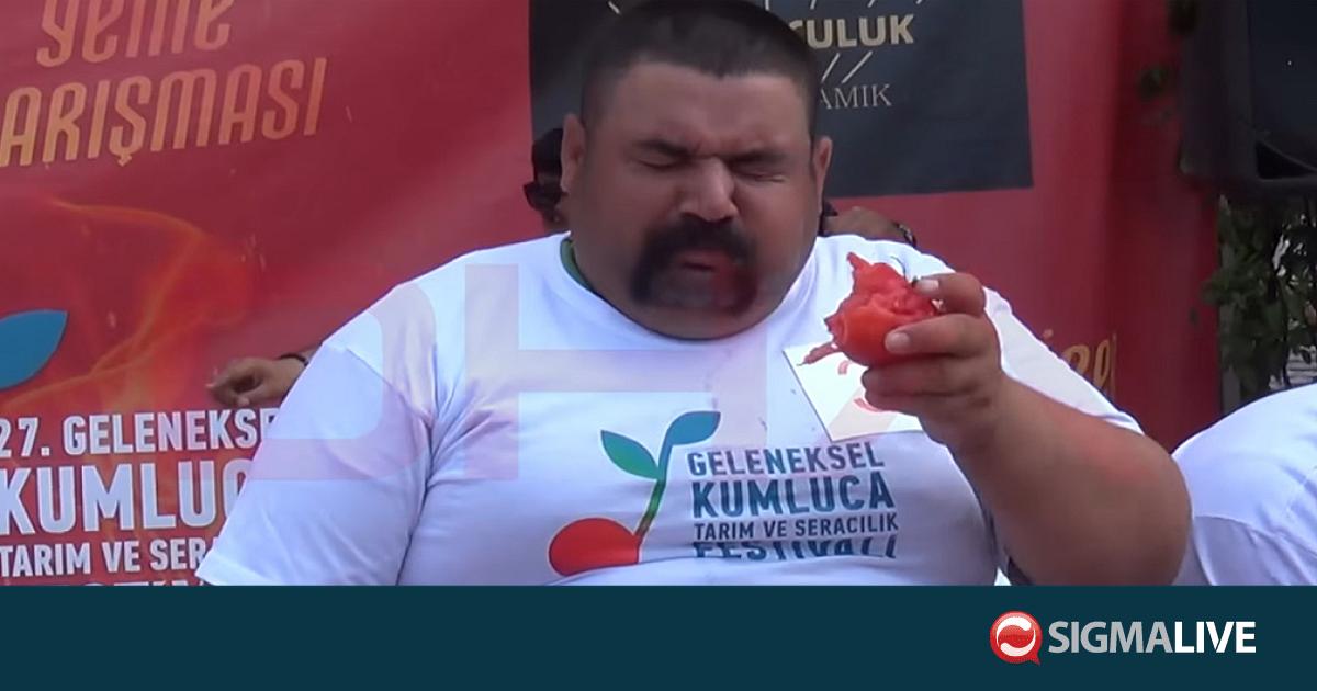 &Tau;&omicron;&upsilon;&rho;&kappa;ί&alpha;: Ά&nu;&delta;&rho;&alpha;&sigmaf; έ&phi;&alpha;&gamma;&epsilon; &mu;&iota;&sigma;ό &kappa;&iota;&lambda;ό &kappa;&alpha;&upsilon;&tau;&epsilon;&rho;έ&sigmaf; &pi;&iota;&pi;&epsilon;&rho;&iota;έ&sigmaf; &sigma;&epsilon; &delta;&iota;&alpha;&gamma;&omega;&nu;&iota;&sigma;&mu;ό (vid)