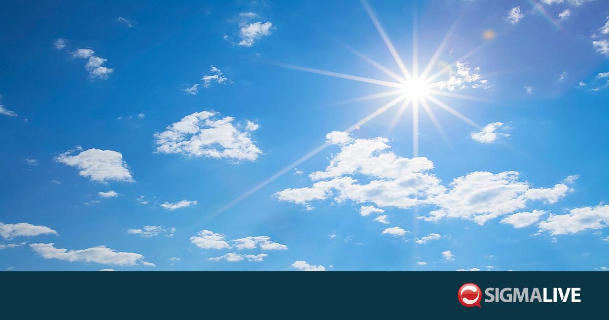 Αισθητή άνοδος θερμοκρασίας και αίθριος καιρός