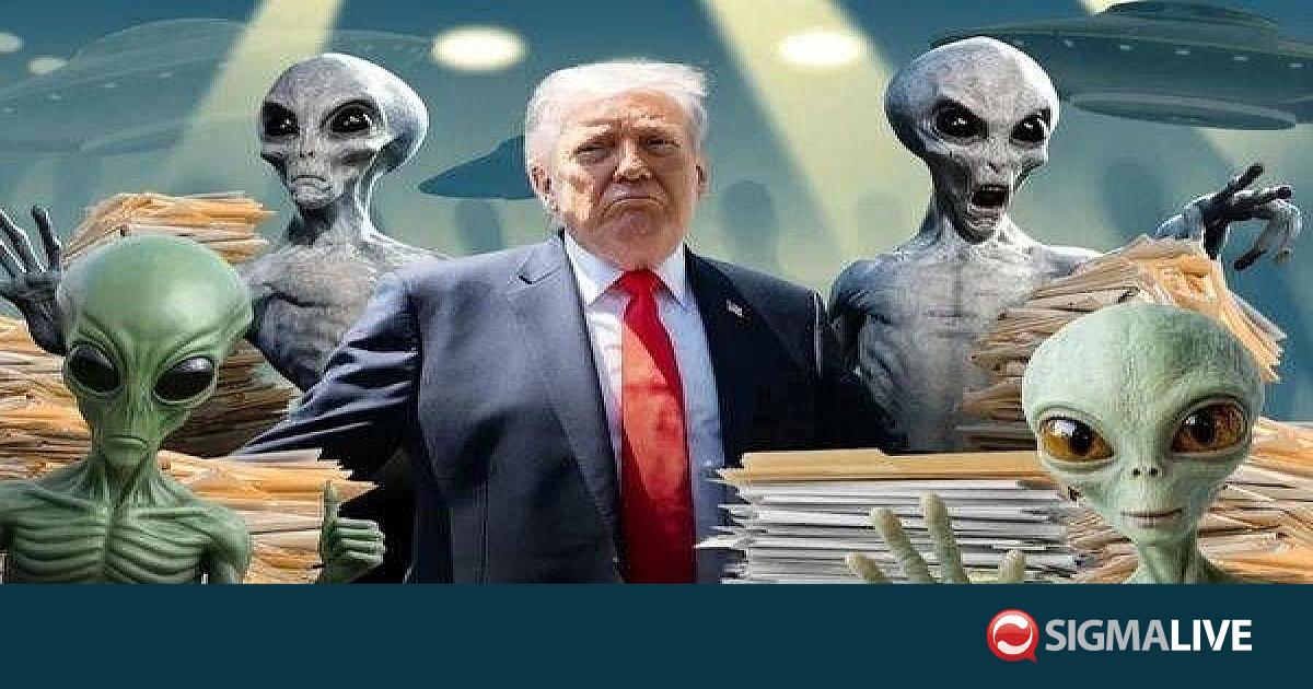 To I&rho;ά&nu; &chi;&lambda;&epsilon;&upsilon;ά&zeta;&epsilon;&iota; &tau;&omicron;&nu; &Tau;&rho;&alpha;&mu;&pi; &gamma;&iota;&alpha; &tau;&alpha; &alpha;&rho;&chi;&epsilon;ί&alpha; &sigma;&chi;&epsilon;&tau;&iota;&kappa;ά &mu;&epsilon; &tau;&alpha; UFO