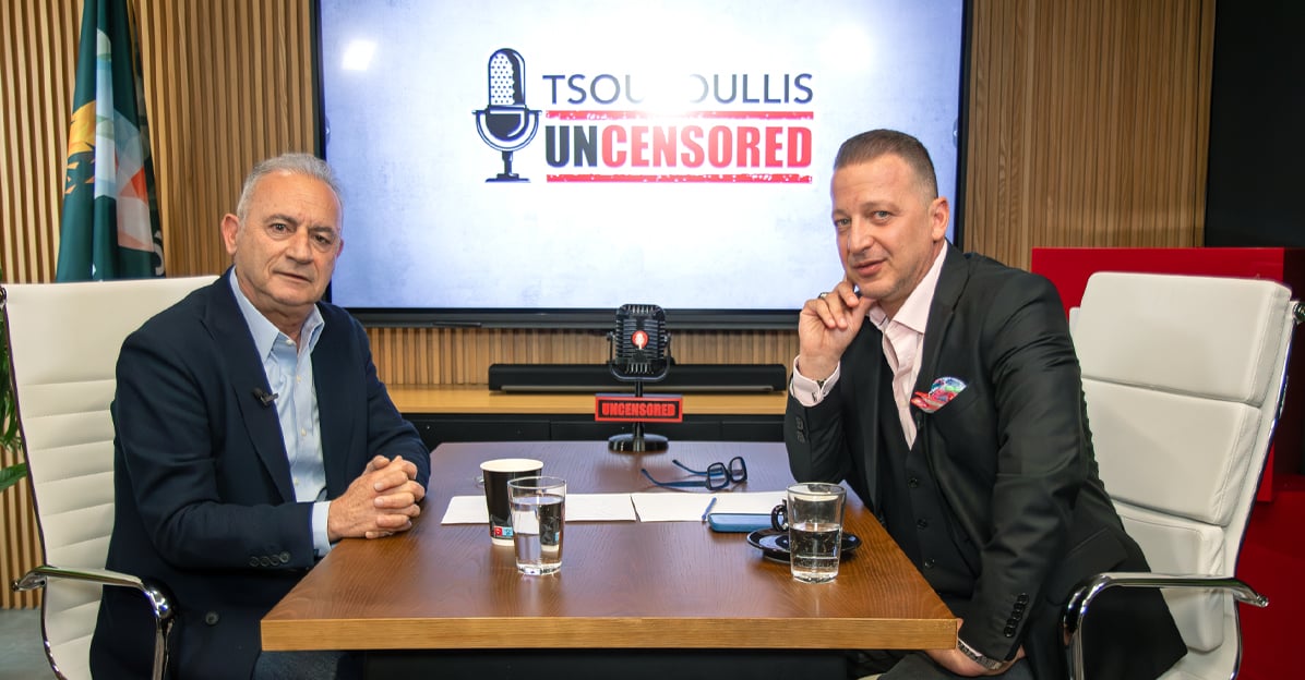 Uncensored: Ο Χρύσανθος Τσουρούλλης υποδέχεται τον Αβέρωφ Νεοφύτου (ΒΙΝΤΕΟ)
