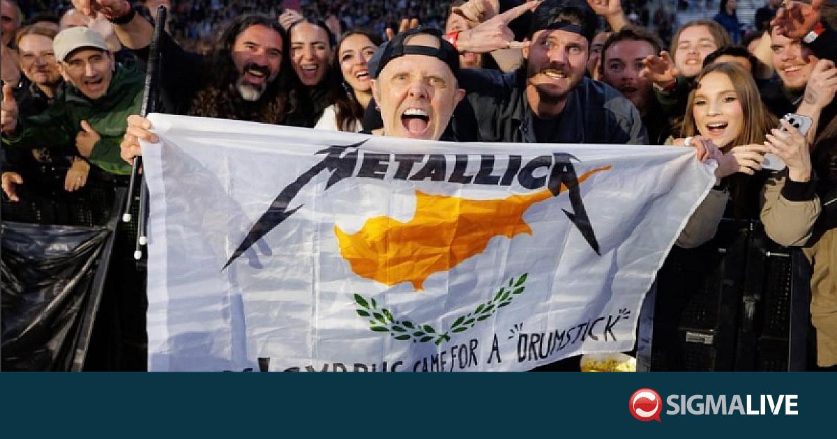 &Tau;&omicron; &epsilon;&upsilon;&chi;&alpha;&rho;&iota;&sigma;&tau;ώ &tau;&omicron;&upsilon; &nu;&tau;&rho;ά&mu;&epsilon;&rho; &tau;&omega;&nu; Metallica &mu;&epsilon; &sigma;&eta;&mu;&alpha;ί&alpha; &tau;&eta;&sigmaf; &Kappa;ύ&pi;&rho;&omicron;&upsilon; (&Phi;&Omega;&Tau;&Omicron;)