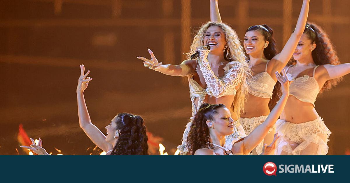 &Tau;&alpha; έ&delta;&omega;&sigma;&epsilon; ό&lambda;&alpha; &eta; Antigoni &sigma;&tau;&omicron;&nu; &tau;&epsilon;&lambda;&iota;&kappa;ό &tau;&eta;&sigmaf; Eurovision (BINTEO)