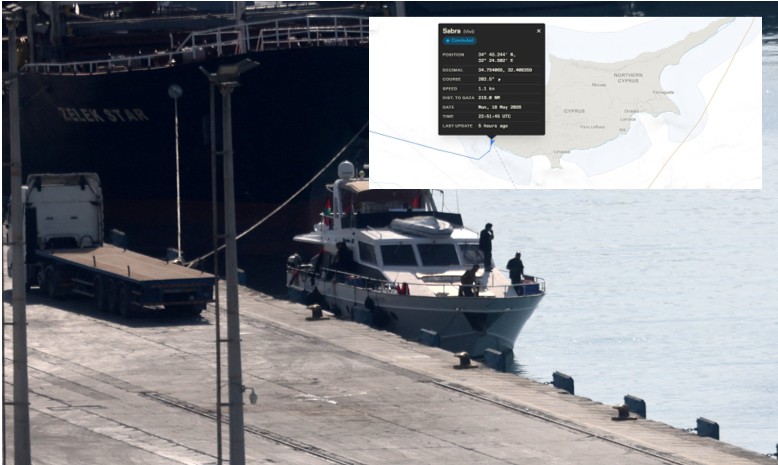 Πλοίο του Στολίσκου για την Γάζα βρήκε «καταφύγιο» στην Πάφο (ΧΑΡΤΗΣ)