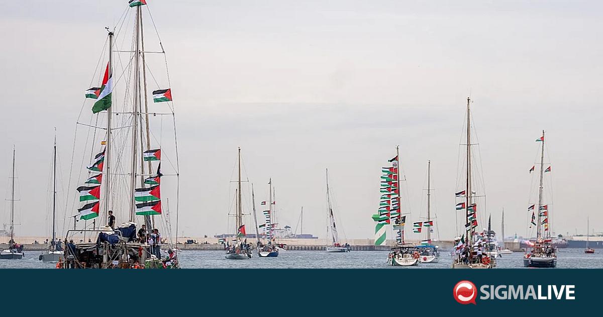 &Tau;&omicron;&upsilon;&rho;&kappa;ί&alpha;: &Epsilon;&pi;&iota;&sigma;&tau;&rho;&omicron;&phi;ή 428 &alpha;&kappa;&tau;&iota;&beta;&iota;&sigma;&tau;ώ&nu; &tau;&omicron;&upsilon; &laquo;&Pi;&alpha;&gamma;&kappa;ό&sigma;&mu;&iota;&omicron;&upsilon; &Sigma;&tau;ό&lambda;&omicron;&upsilon; Sumud&raquo;