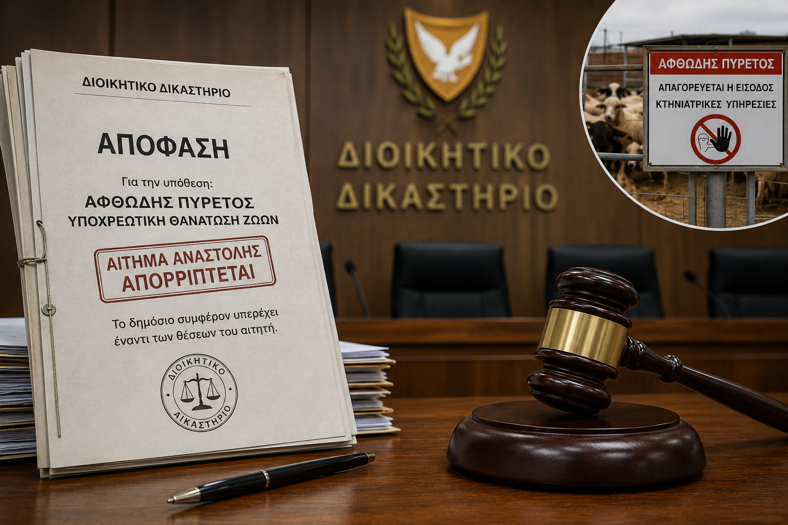 &laquo;Ό&chi;&iota;&raquo; &delta;&iota;&kappa;&alpha;&sigma;&tau;&eta;&rho;ί&omicron;&upsilon; &sigma;&epsilon; &alpha;&nu;&alpha;&sigma;&tau;&omicron;&lambda;ή &theta;&alpha;&nu;ά&tau;&omega;&sigma;&eta;&sigmaf; &zeta;ώ&omega;&nu; &lambda;ό&gamma;&omega; &alpha;&phi;&theta;ώ&delta;&omicron;&upsilon;&sigmaf; &pi;&upsilon;&rho;&epsilon;&tau;&omicron;ύ &sigma;&tau;&eta; &Lambda;ά&rho;&nu;&alpha;&kappa;&alpha;