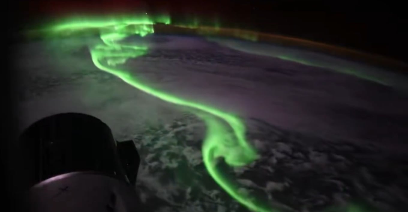Αστροναύτης της NASA κατέγραψε εντυπωσιακό νότιο σέλας από τ
