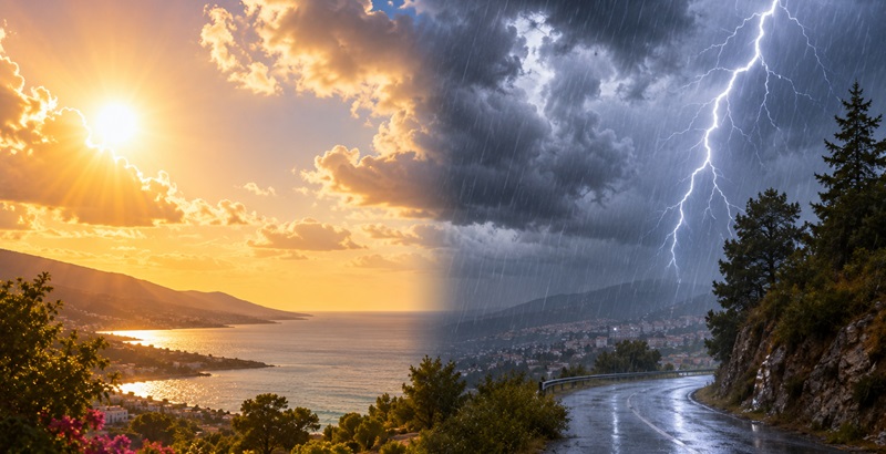 Αναποφάσιστος ο καιρός - 34άρια αλλά και βροχές σήμερα