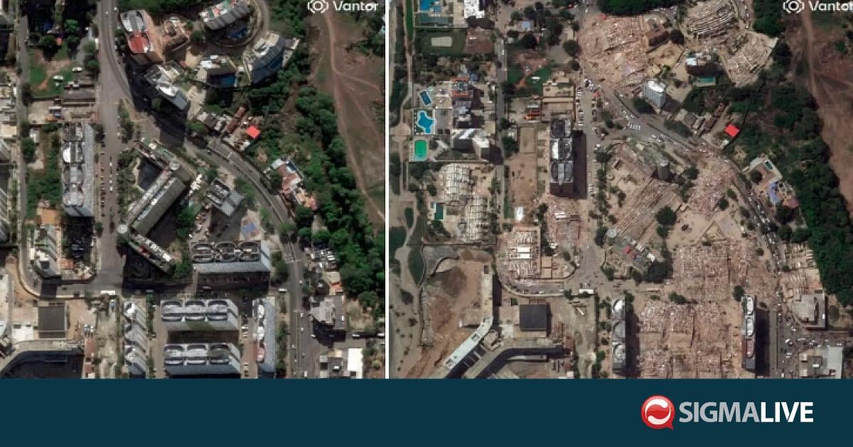 &Beta;&epsilon;&nu;&epsilon;&zeta;&omicron;&upsilon;έ&lambda;&alpha;: &Beta;ί&nu;&tau;&epsilon;&omicron; &alpha;&pi;ό drone &kappa;&alpha;&tau;&alpha;&gamma;&rho;ά&phi;&epsilon;&iota; &beta;&iota;&beta;&lambda;&iota;&kappa;ή &kappa;&alpha;&tau;&alpha;&sigma;&tau;&rho;&omicron;&phi;ή &alpha;&pi;ό &tau;&omicron;&nu; &sigma;&epsilon;&iota;&sigma;&mu;ό