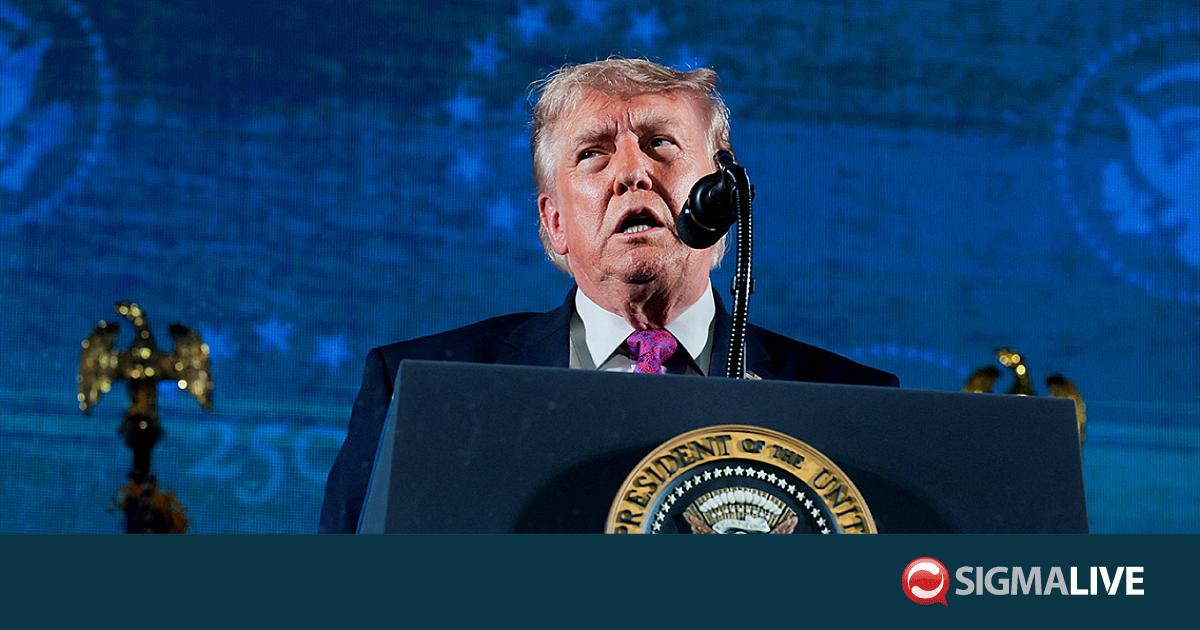 &Tau;&rho;&alpha;&mu;&pi;: &Epsilon;ί&nu;&alpha;&iota; ό&lambda;&omicron;&iota; &sigma;&tau;&eta;&nu; &kappa;&eta;&delta;&epsilon;ί&alpha; &Chi;&alpha;&mu;&epsilon;&nu;&epsilon;ΐ, &mu;&epsilon; &mu;&iota;&alpha; &beta;&omicron;&lambda;ή &theta;&alpha; &tau;&omicron;&upsilon;&sigmaf; &epsilon;&xi;&omicron;&nu;&tau;ώ&nu;&alpha;&mu;&epsilon;