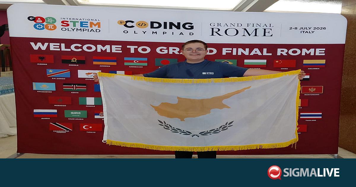 STEM Olympiad: &Omicron; &Nu;&iota;&kappa;ό&lambda;&alpha; &Sigma;ά&beta;&iota;&tau;&sigmaf; &kappa;&alpha;&tau;έ&kappa;&tau;&eta;&sigma;&epsilon; &tau;&rho;ί&alpha; &chi;&rho;&upsilon;&sigma;ά &mu;&epsilon;&tau;ά&lambda;&lambda;&iota;&alpha; &gamma;&iota;&alpha; &tau;&eta;&nu; &Kappa;ύ&pi;&rho;&omicron;