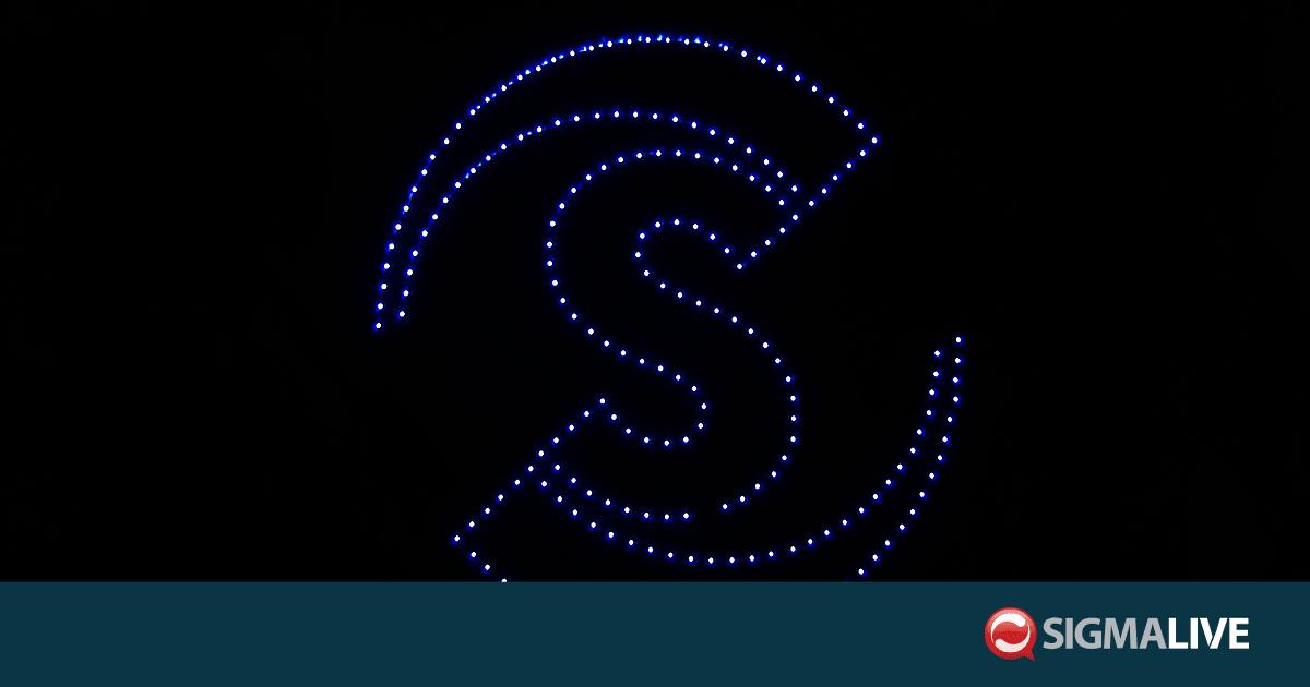 &Beta;&Iota;&Nu;&Tau;&Epsilon;&Omicron;: &Tau;&omicron; &epsilon;&nu;&tau;&upsilon;&pi;&omega;&sigma;&iota;&alpha;&kappa;ό drone show &tau;&omicron;&upsilon; &Sigma;&Iota;&Gamma;&Mu;&Alpha; &gamma;&iota;&alpha; &tau;&omicron;&nu; &tau;&epsilon;&lambda;&iota;&kappa;ό &tau;&omicron;&upsilon; &Mu;&omicron;&upsilon;&nu;&tau;&iota;ά&lambda;