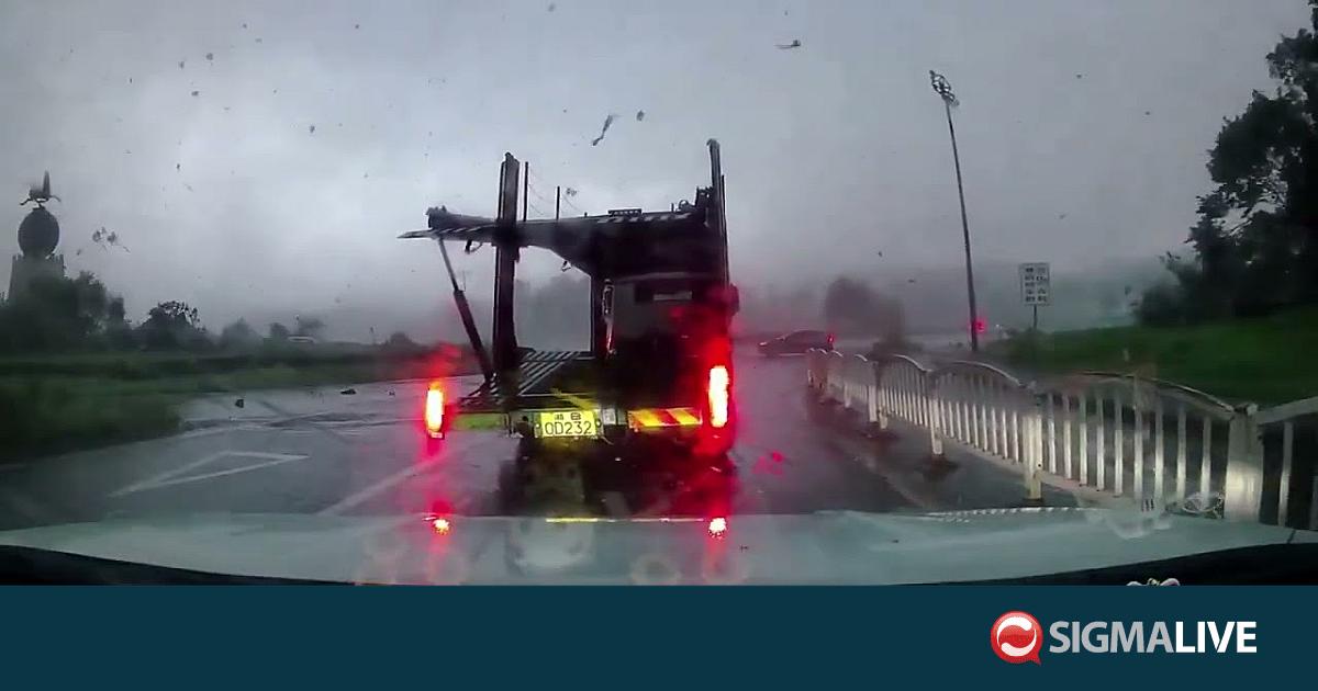 &Kappa;ί&nu;&alpha;: &Alpha;&nu;&epsilon;&mu;&omicron;&sigma;&tau;&rho;ό&beta;&iota;&lambda;&omicron;&sigmaf; &sigma;&eta;&kappa;ώ&nu;&epsilon;&iota; &alpha;&upsilon;&tau;&omicron;&kappa;ί&nu;&eta;&tau;&omicron; &sigma;&tau;&omicron;&nu; &alpha;έ&rho;&alpha; &kappa;&alpha;&tau;ά &tau;&eta; &delta;&iota;ά&rho;&kappa;&epsilon;&iota;&alpha; &tau;&upsilon;&phi;ώ&nu;&alpha;(vid)
