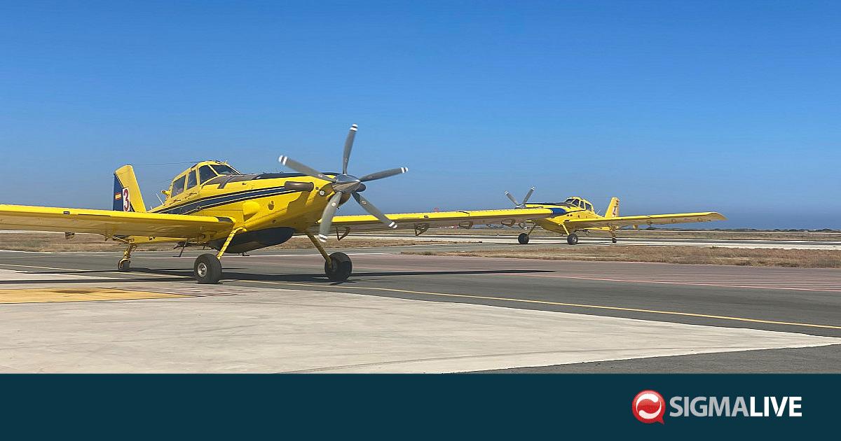 &Beta;&Iota;&Nu;&Tau;&Epsilon;&Omicron;: &Pi;&tau;ή&sigma;&eta; &pi;&epsilon;&rho;&iota;&pi;&omicron;&lambda;ί&alpha;&sigmaf; &pi;&upsilon;&rho;&omicron;&sigma;&beta;&epsilon;&sigma;&tau;&iota;&kappa;&omicron;ύ Air Tractor &pi;ά&nu;&omega; &alpha;&pi;ό &tau;&eta;&nu; &Alpha;&nu;&theta;&omicron;ύ&pi;&omicron;&lambda;&eta;