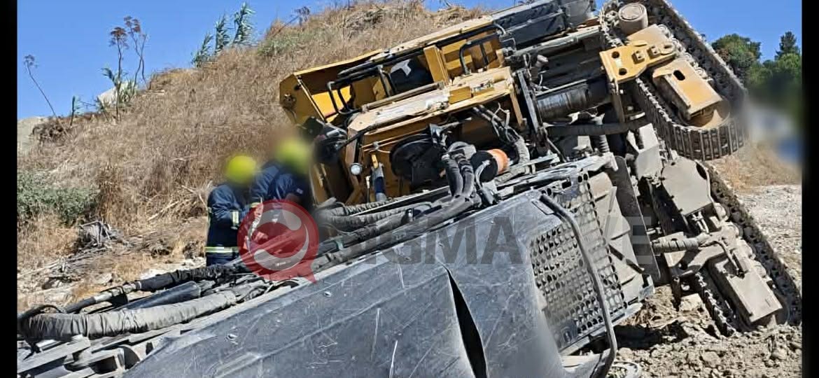 Εκτός κινδύνου η κατάσταση των τραυματιών από την ανατροπή φρέζας στην Πάφο