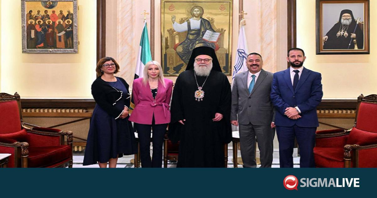 &Sigma;&upsilon;&nu;ά&nu;&tau;&eta;&sigma;&eta; &tau;&omicron;&upsilon; &Pi;&alpha;&tau;&rho;&iota;ά&rho;&chi;&eta; &Alpha;&nu;&tau;&iota;&omicron;&chi;&epsilon;ί&alpha;&sigmaf; &mu;&epsilon; &tau;&eta; &Theta;&epsilon;&sigma;&sigma;&alpha;&lambda;ί&alpha; &Sigma;&kappa;&iota;&alpha;&beta;&omicron;ύ &sigma;&tau;&eta; &Delta;&alpha;&mu;&alpha;&sigma;&kappa;ό