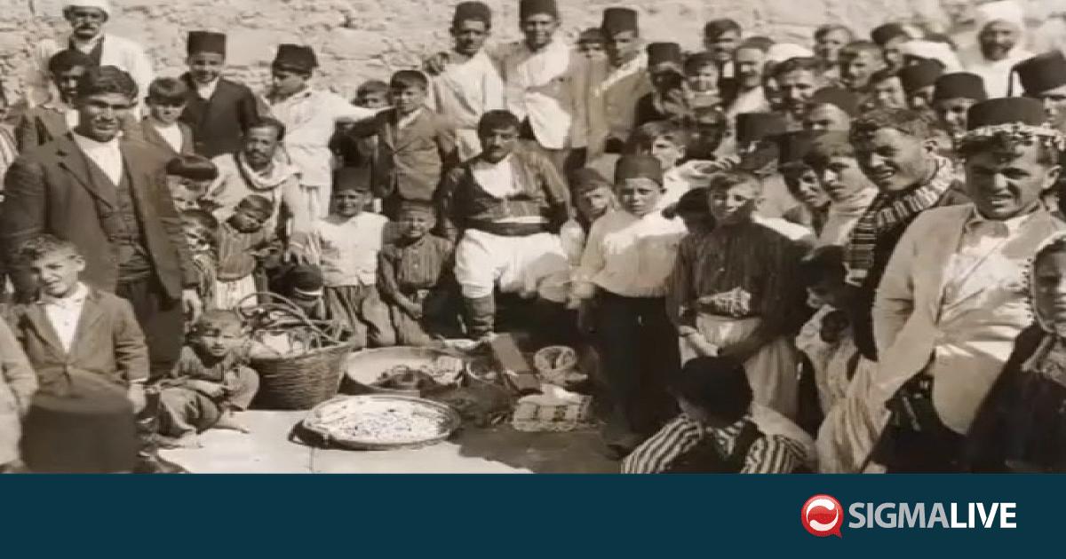 1947: Ό&tau;&alpha;&nu; &omicron; &chi;ό&tau;&zeta;&alpha;&sigmaf; &gamma;&omicron;&nu;ά&tau;&iota;&sigma;&epsilon; &mu;&pi;&rho;&omicron;&sigma;&tau;ά &sigma;&tau;&eta;&nu; &Pi;&alpha;&nu;&alpha;&gamma;ί&alpha;