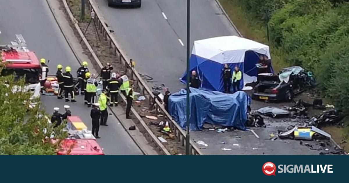 &Tau;&rho;&omicron;&chi;&alpha;ί&omicron; &mu;&epsilon; &pi;&epsilon;&rho;&iota;&pi;&omicron;&lambda;&iota;&kappa;ό &sigma;&tau;&eta; &Beta;&rho;&epsilon;&tau;&alpha;&nu;ί&alpha;: &Epsilon;&pi;&tau;ά &nu;&epsilon;&kappa;&rho;&omicron;ί, &alpha;&nu;ά&mu;&epsilon;&sigma;&alpha; &tau;&omicron;&upsilon;&sigmaf; &delta;ύ&omicron; &alpha;&sigma;&tau;&upsilon;&nu;&omicron;&mu;&iota;&kappa;&omicron;ί