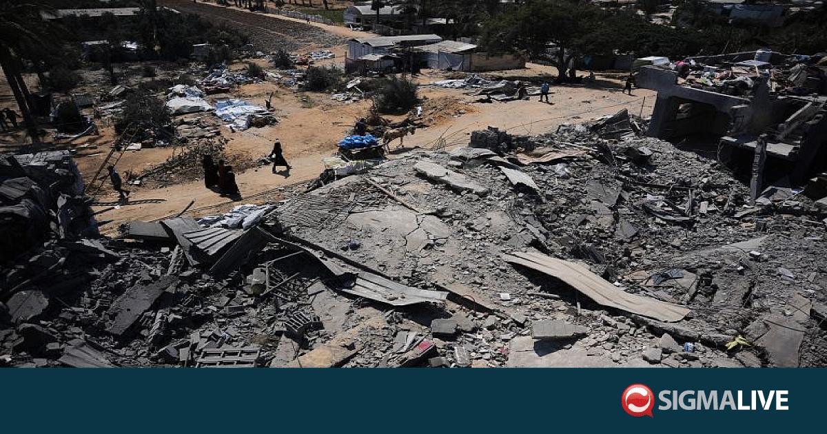 &Gamma;ά&zeta;&alpha;: &Pi;έ&nu;&tau;&epsilon; &nu;&epsilon;&kappa;&rho;&omicron;ί &alpha;&pi;ό &iota;&sigma;&rho;&alpha;&eta;&lambda;&iota;&nu;ά &pi;&upsilon;&rho;ά &sigma;&tau;&omicron;&nu; &pi;&alpha;&lambda;&alpha;&iota;&sigma;&tau;&iota;&nu;&iota;&alpha;&kappa;ό &theta;ύ&lambda;&alpha;&kappa;&alpha;
