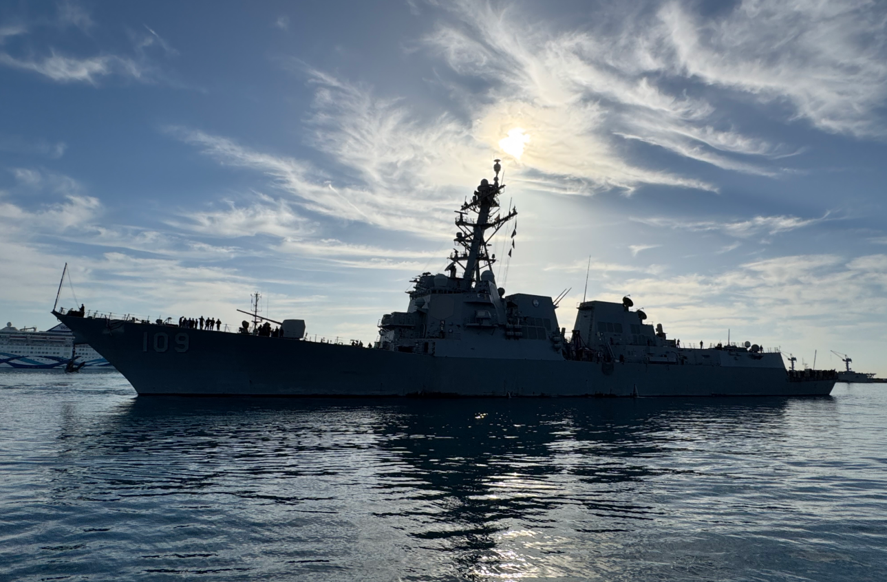 USS Jason Dunham docks in Limassol for crew rest and resupply