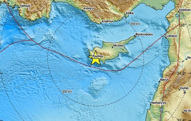 ΕΚΤΑΚΤΟ: Νέος σεισμός στην Κύπρο