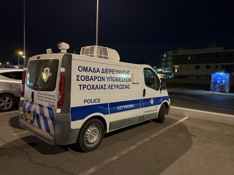 ΦΩΤΟ: Αναπαράσταση τροχαίου στην Αγλαντζιά χθες βράδυ